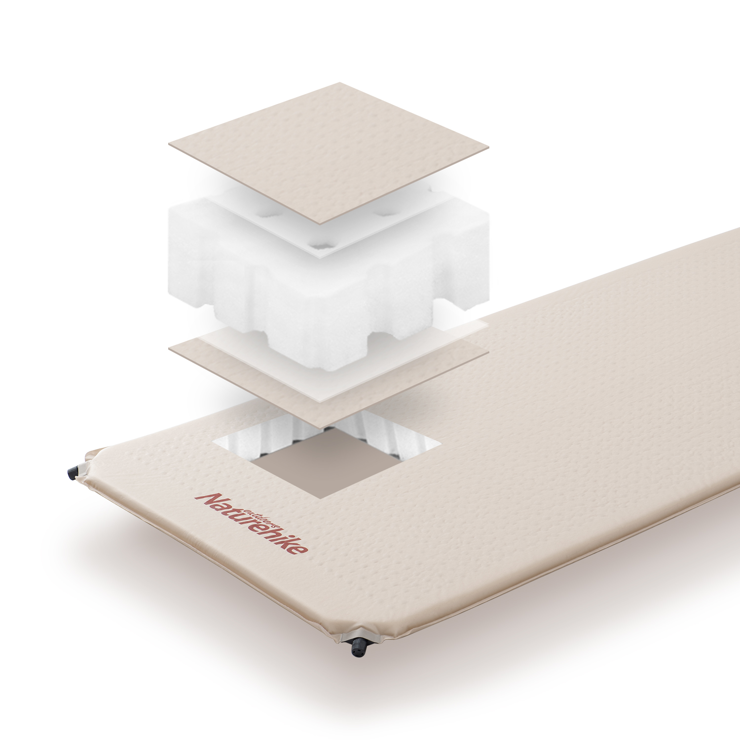 Naturehike samonafukovací karimatka se dvěma ventily 1700g - béžová