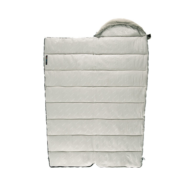 Naturehike pratelný spacák M400 s kapucí 1860g - šedý - pravý