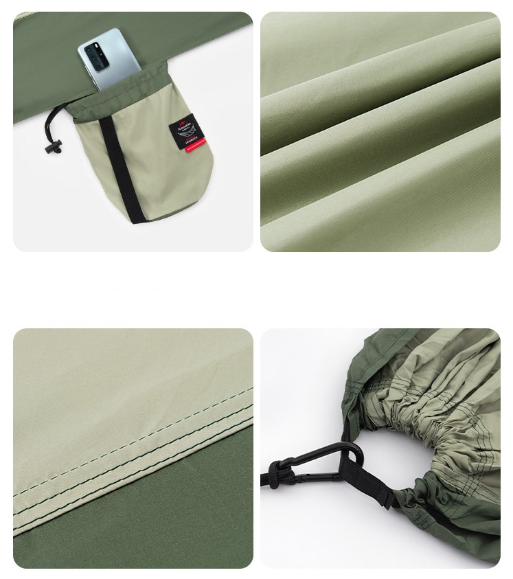 Naturehike hamaka s popruhy k uchycení pro 2 osoby 690g - zelená