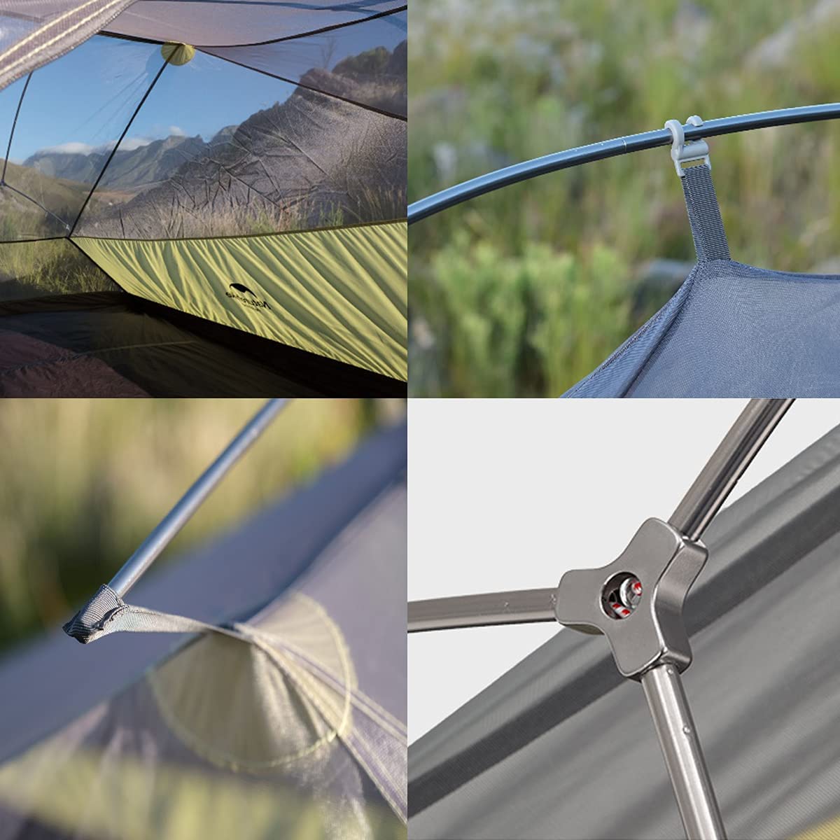 Naturehike ultralehký stan Cloud Up3 20D 2032g - tmavě zelený