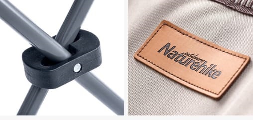 Naturehike skládací křeslo Moon s obšitým lemem - béžové