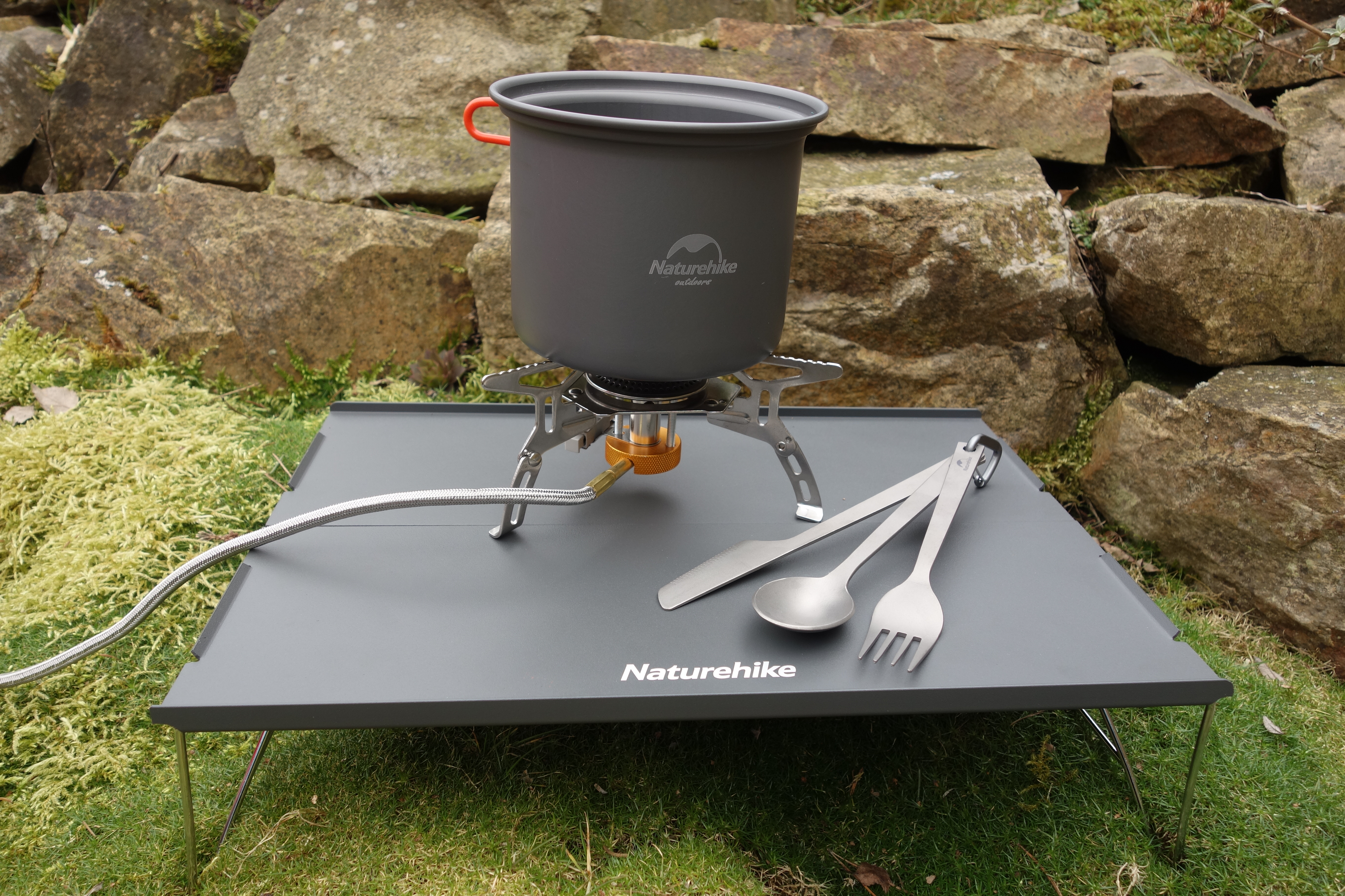 Naturehike ultralight skládací stolek MINI 460g - šedý