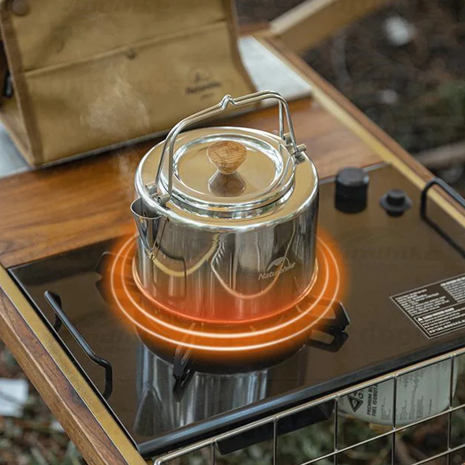 Naturehike set nádobí z nerezové oceli s konvicí 1352g