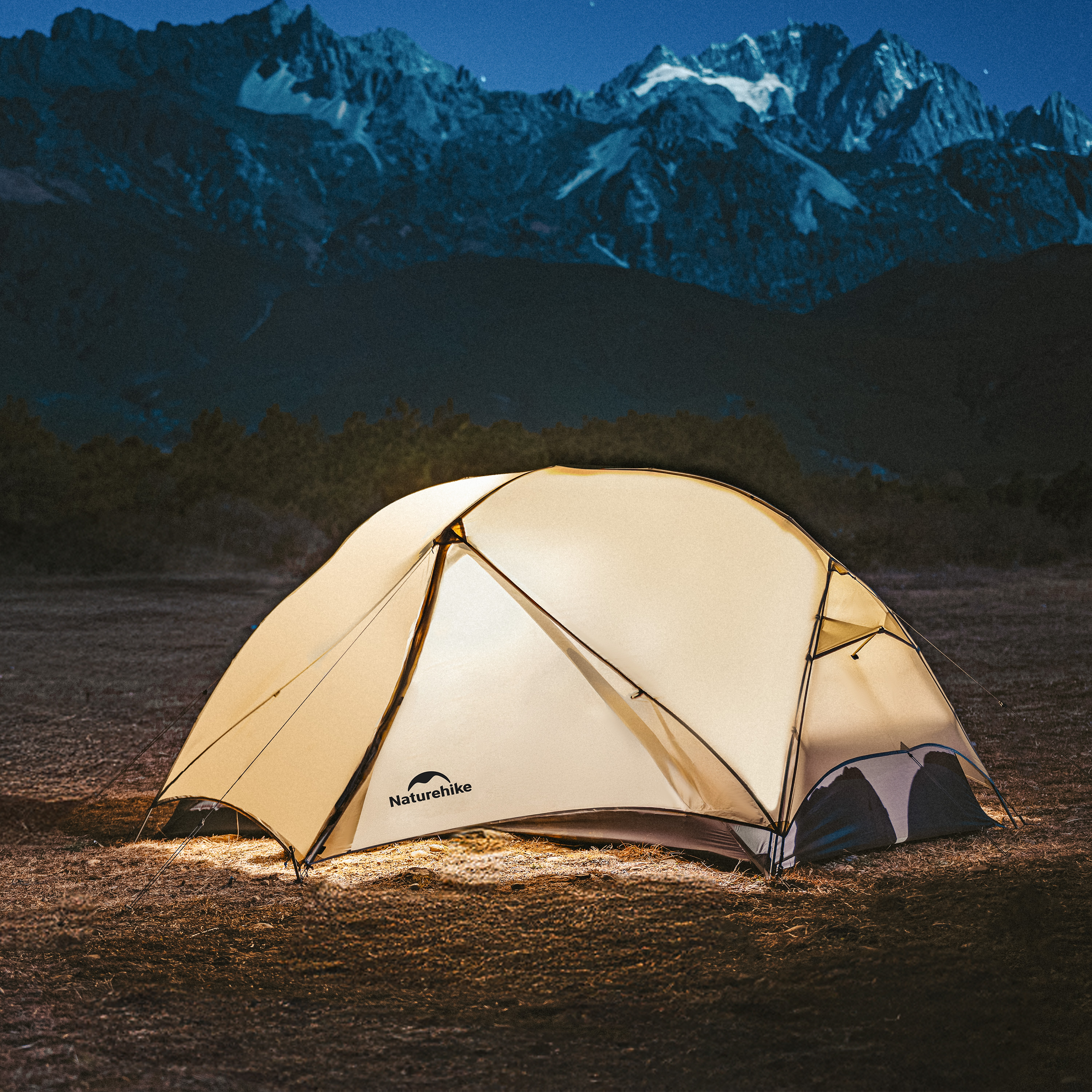 Naturehike Mongar 2 15D oficiální produktová fotografie konstrukce