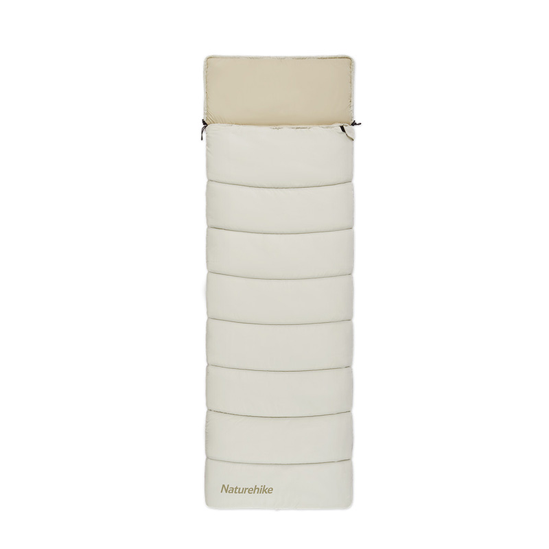 Naturehike pratelný spacák LD350 s kapucí 1,9kg - krémový