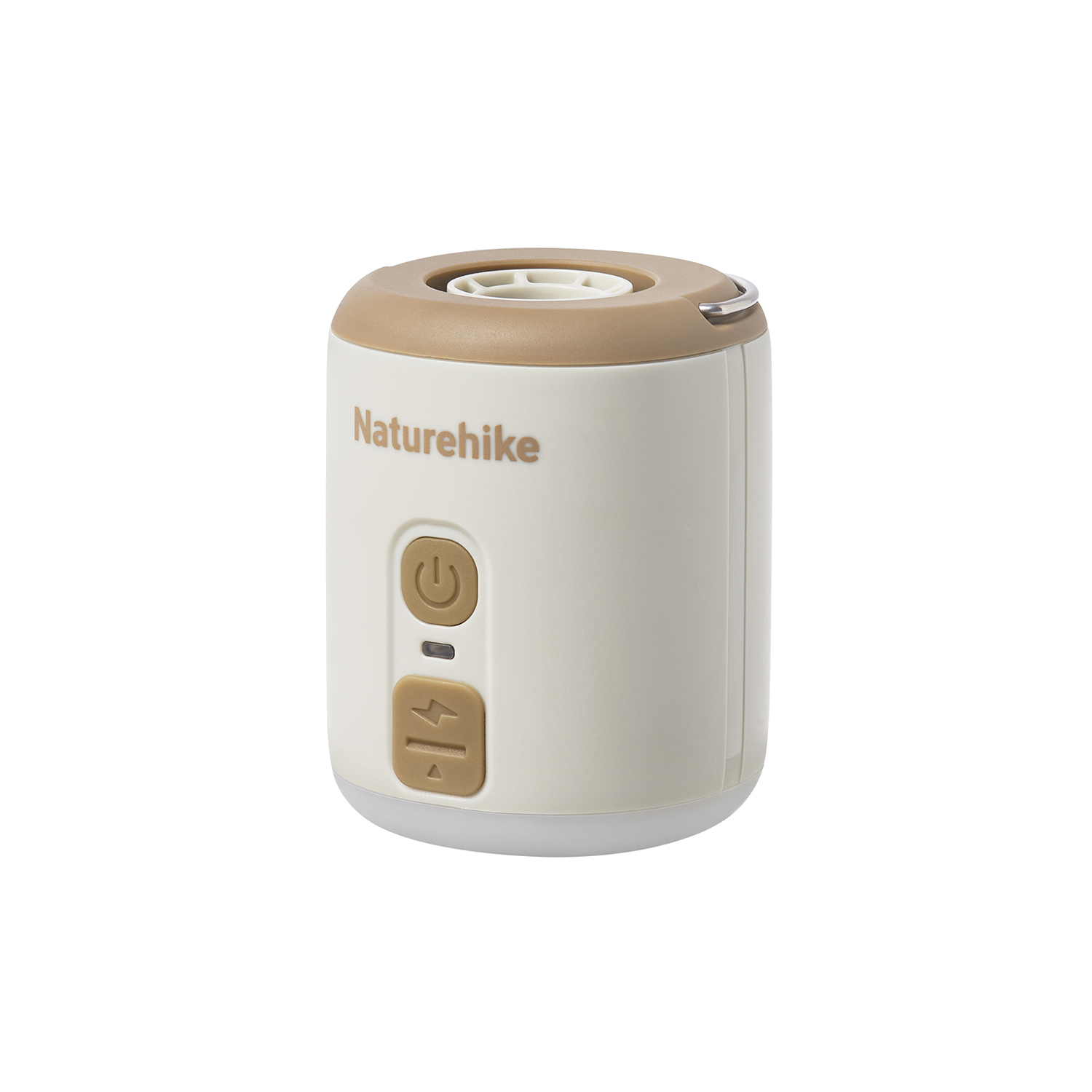 Naturehike Wind mini kompresor/pumpa se světlem 102g - krémová