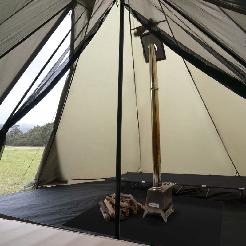 Naturehike podlážka oktagon ke stanu Pasture Fire 2,2 kg - černá