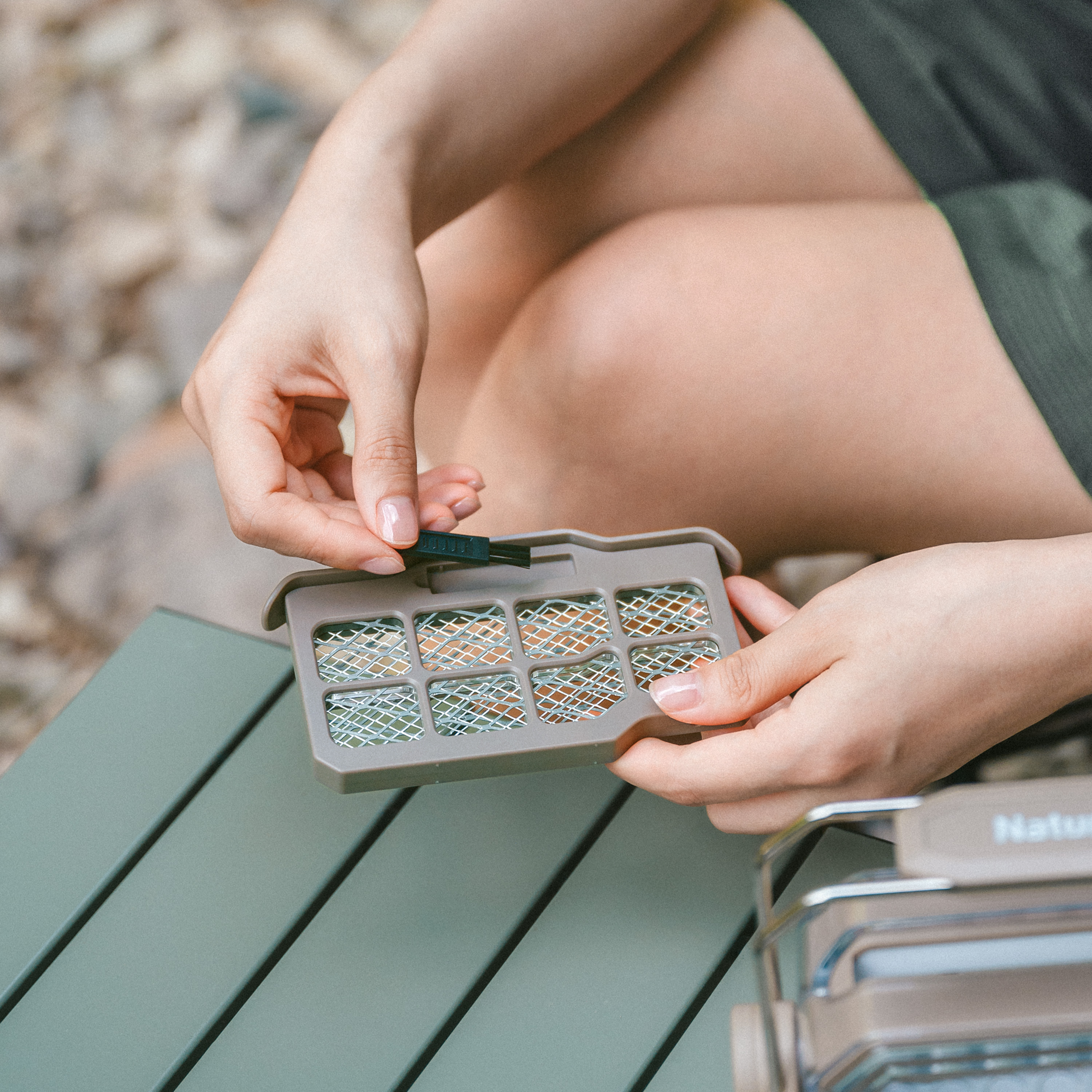 Naturehike outdoorové světlo s odpuzovačem hmyzu 531g - zelené