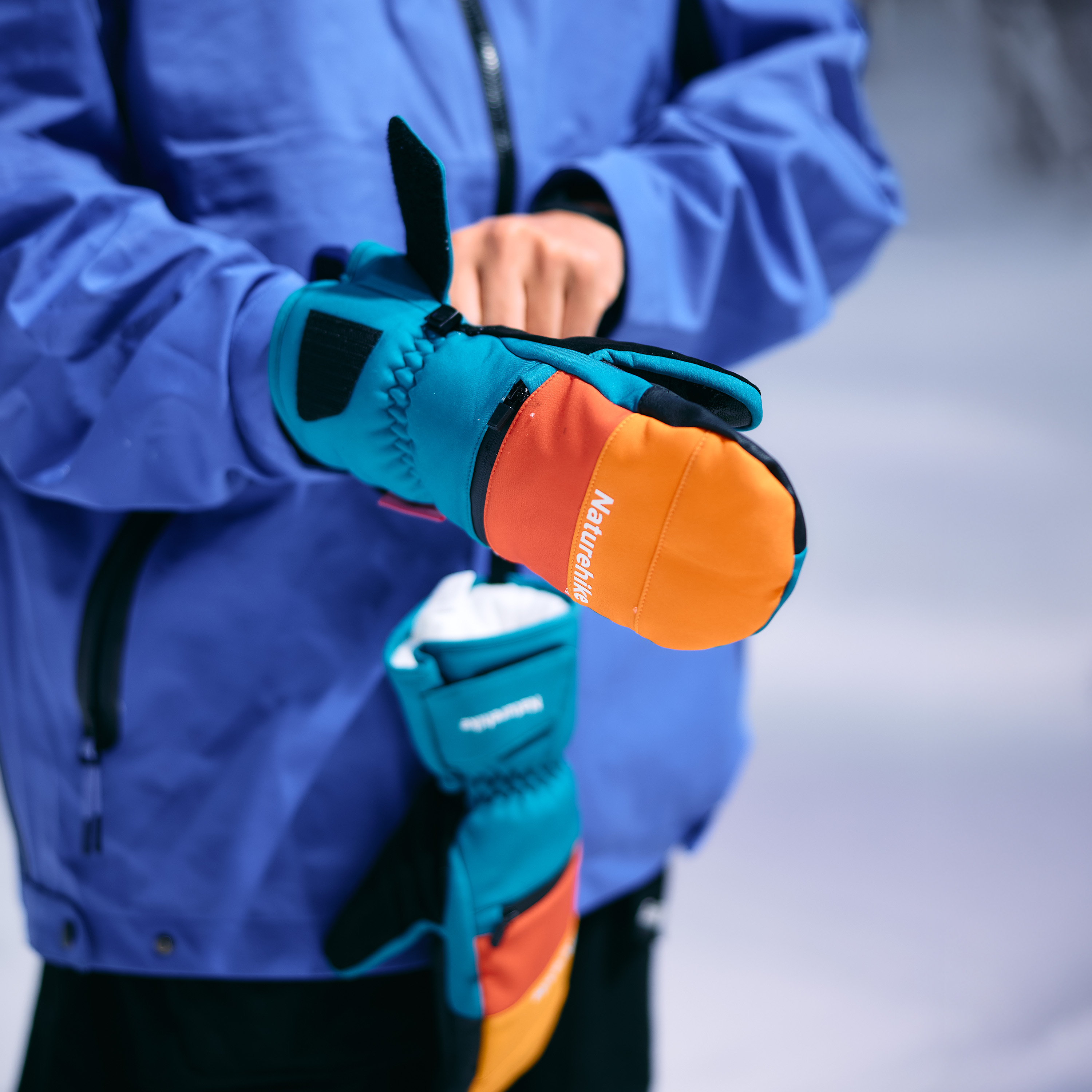 Naturehike zimní rukavice - barevné