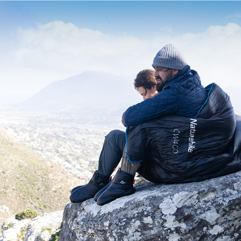 Naturehike péřové boty vel. S - 78 g - černé