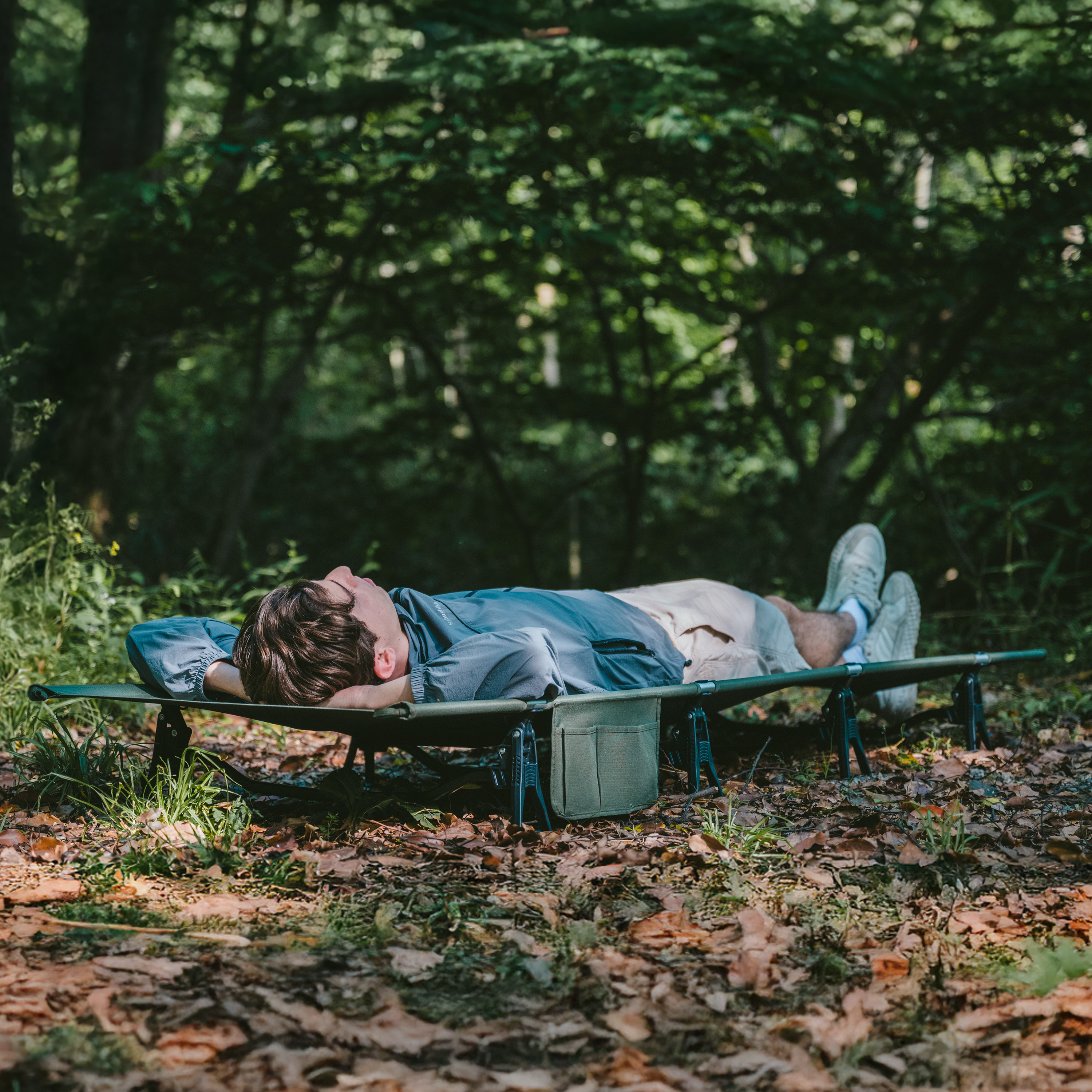 Naturehike skládací kempingová postel Greenfield - zelená