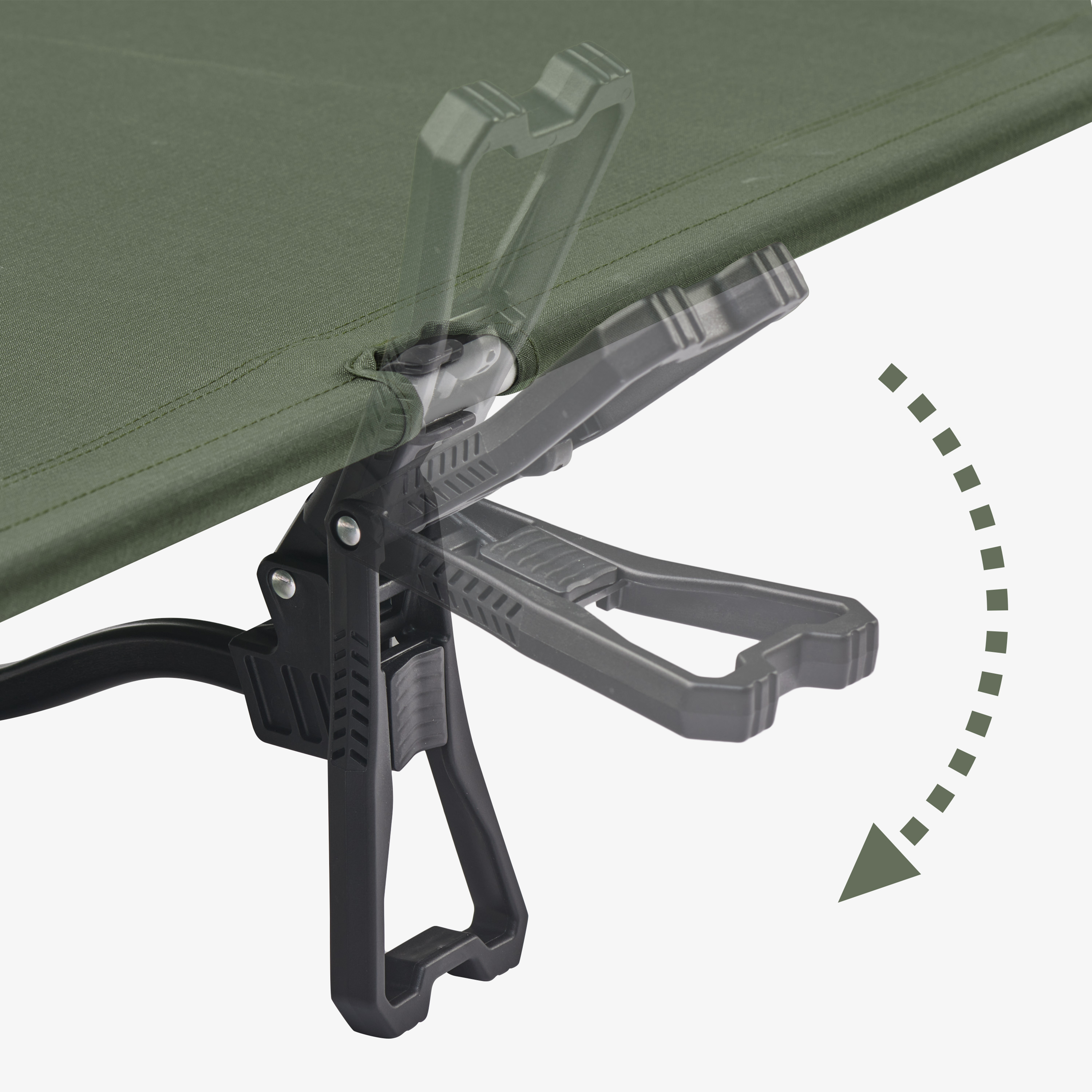 Naturehike skládací kempingová postel Greenfield - zelená