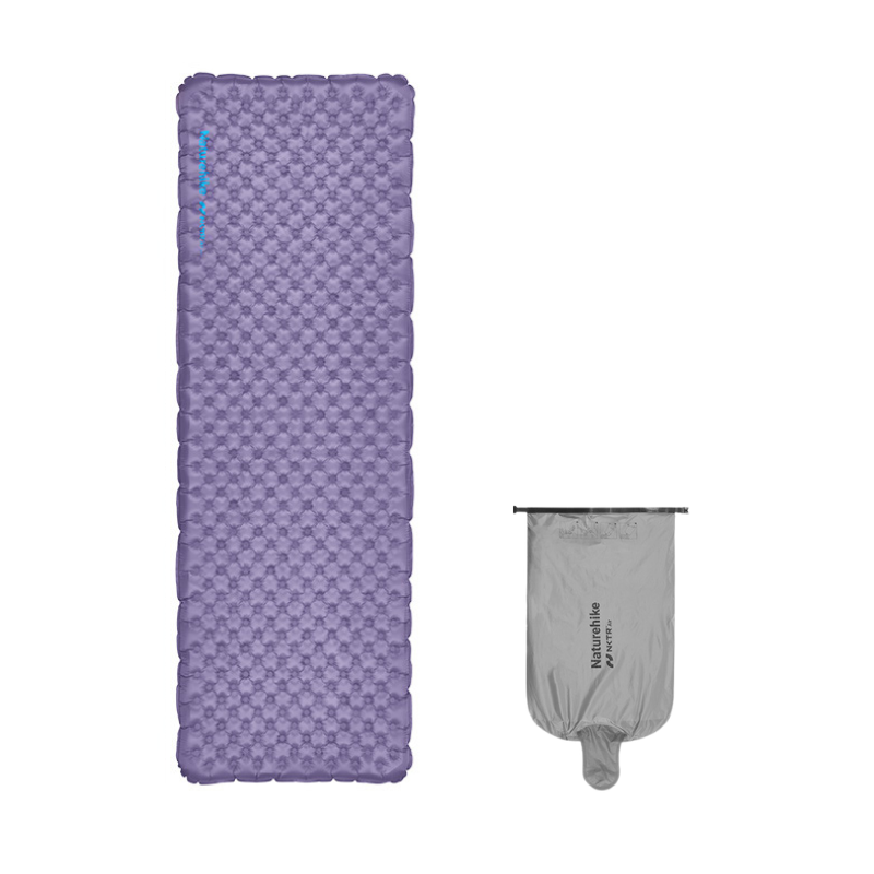 Naturehike ultralehká nafukovací karimatka NKTR Air R-value 5,8 – obdélník S 183 × 64 cm – fialová