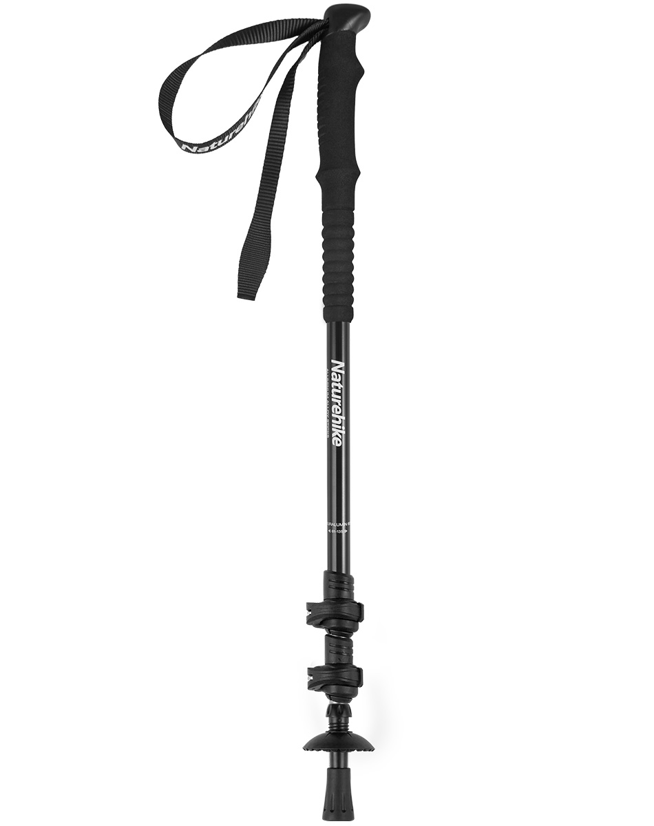 Naturehike hliníkové teleskopické hole Sunlit pár (135cm) 480g – černá