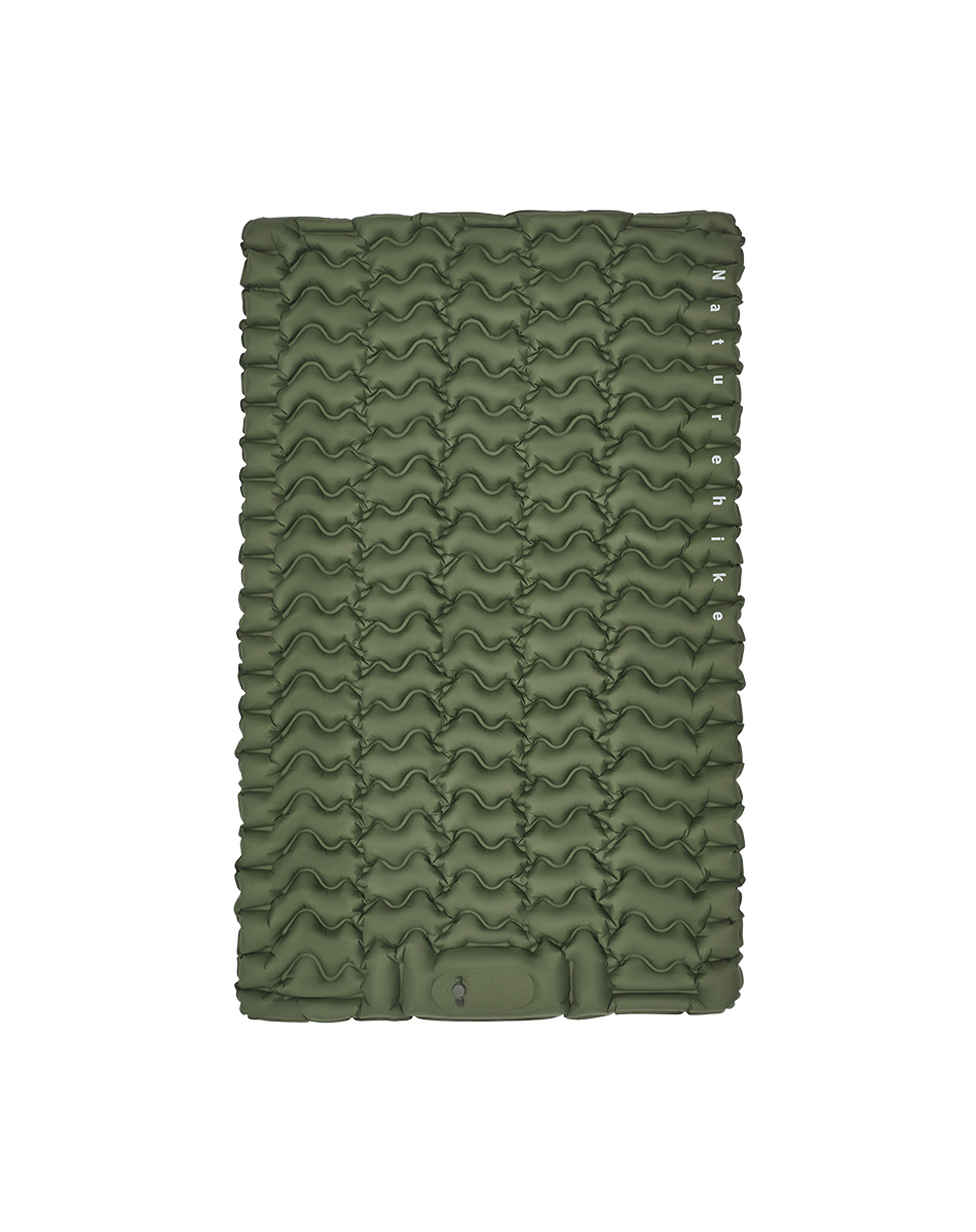 Naturehike nafukovací karimatka FC01 pro 2 osoby s nožní pumpou 1200g - zelená