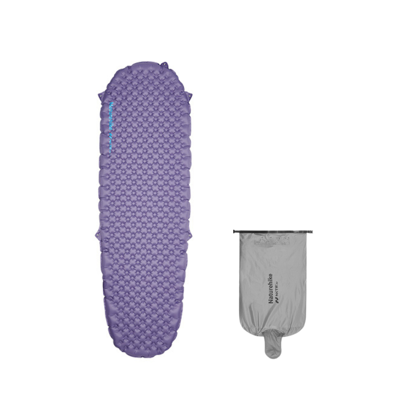 Naturehike ultralehká nafukovací karimatka NKTR Air R-value 5,8 – mumie 183 × 58 cm – fialová