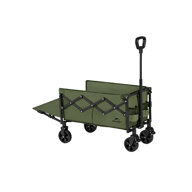 Naturehike skládací transportní vozík s rozšířením 70 + 50 l – zelený