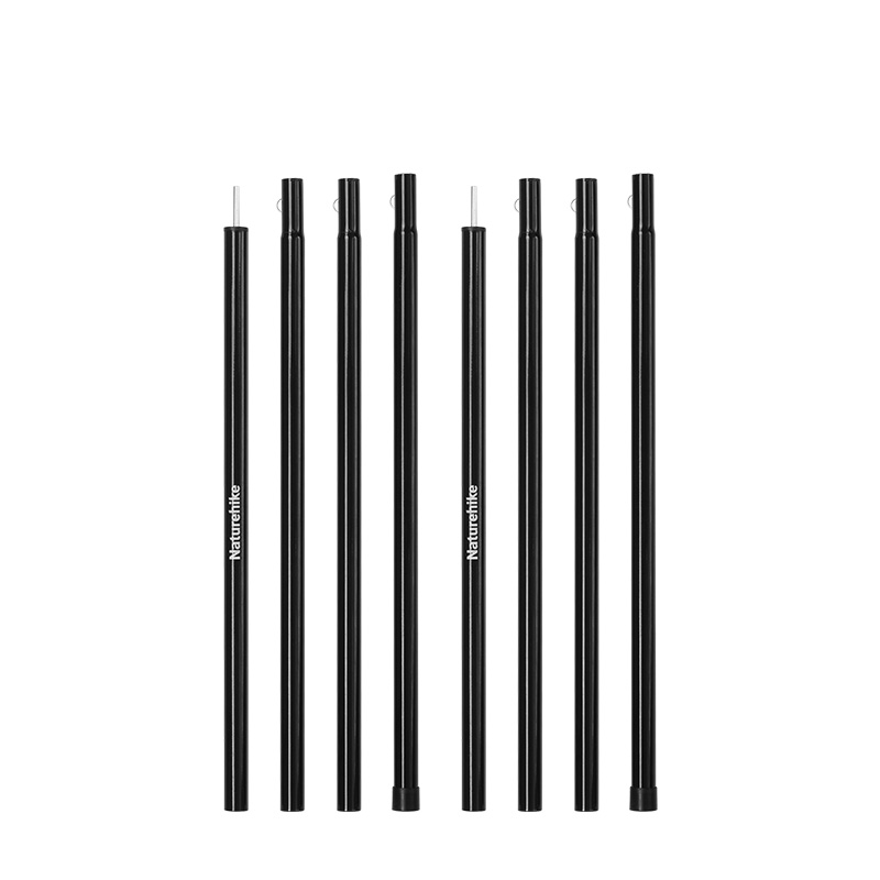 Naturehike třidílné skládací tyče k přístřeškům - 2 x 210 cm - černé