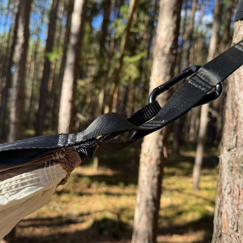 Naturehike hamaka Return to Nature s popruhy pro 1 osobu 652g - hnědá