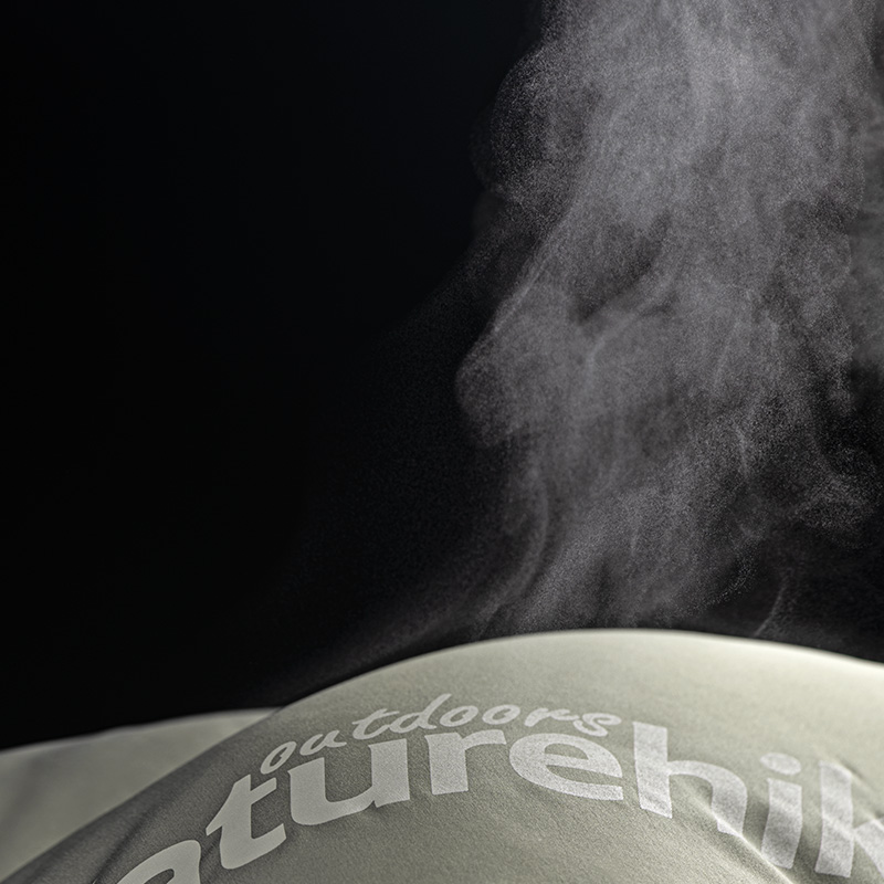 Naturehike pratelný spacák M180 s kapucí 1200g - šedý levý