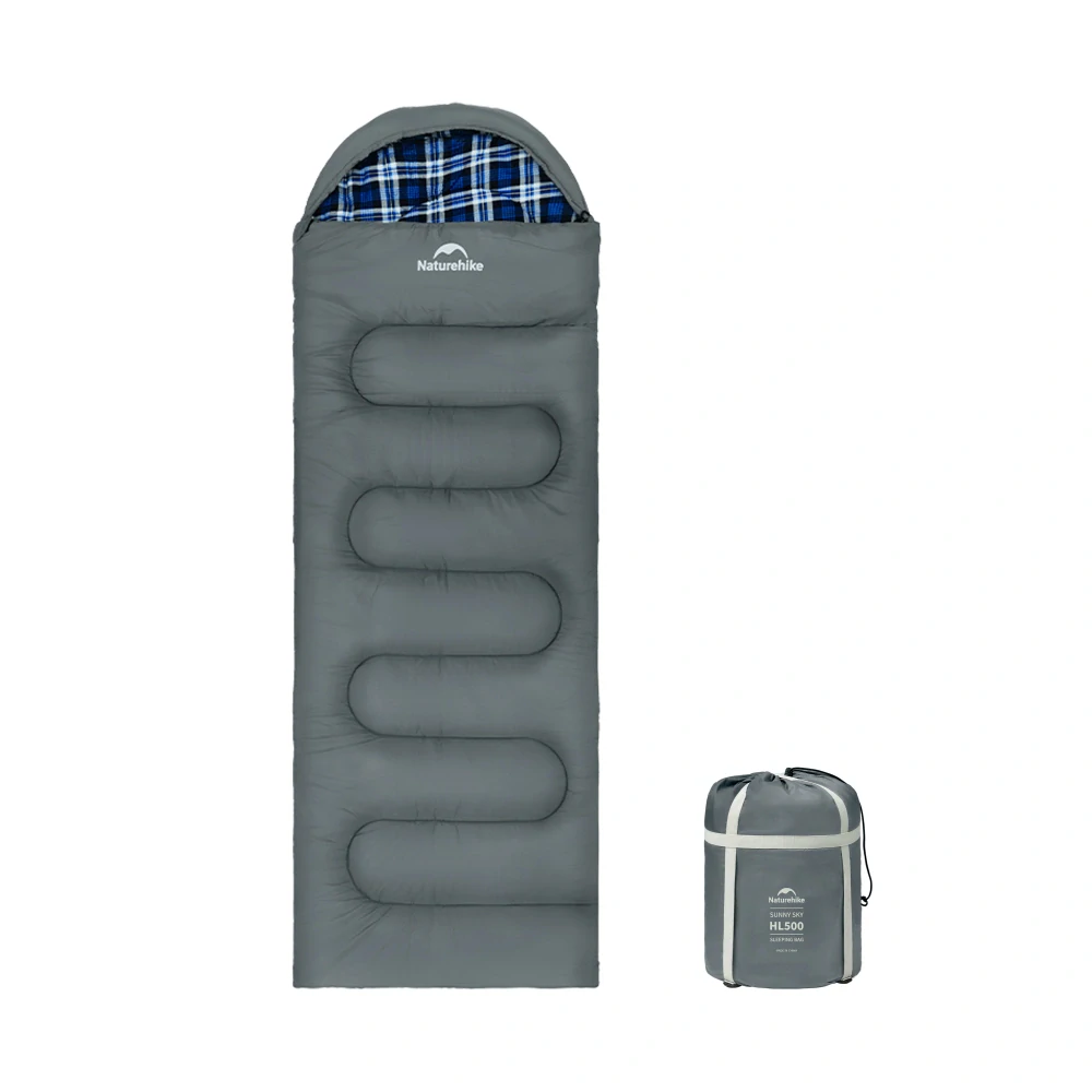 Naturehike bavlněný spací pytel HL500 modrý flanel 2,7kg