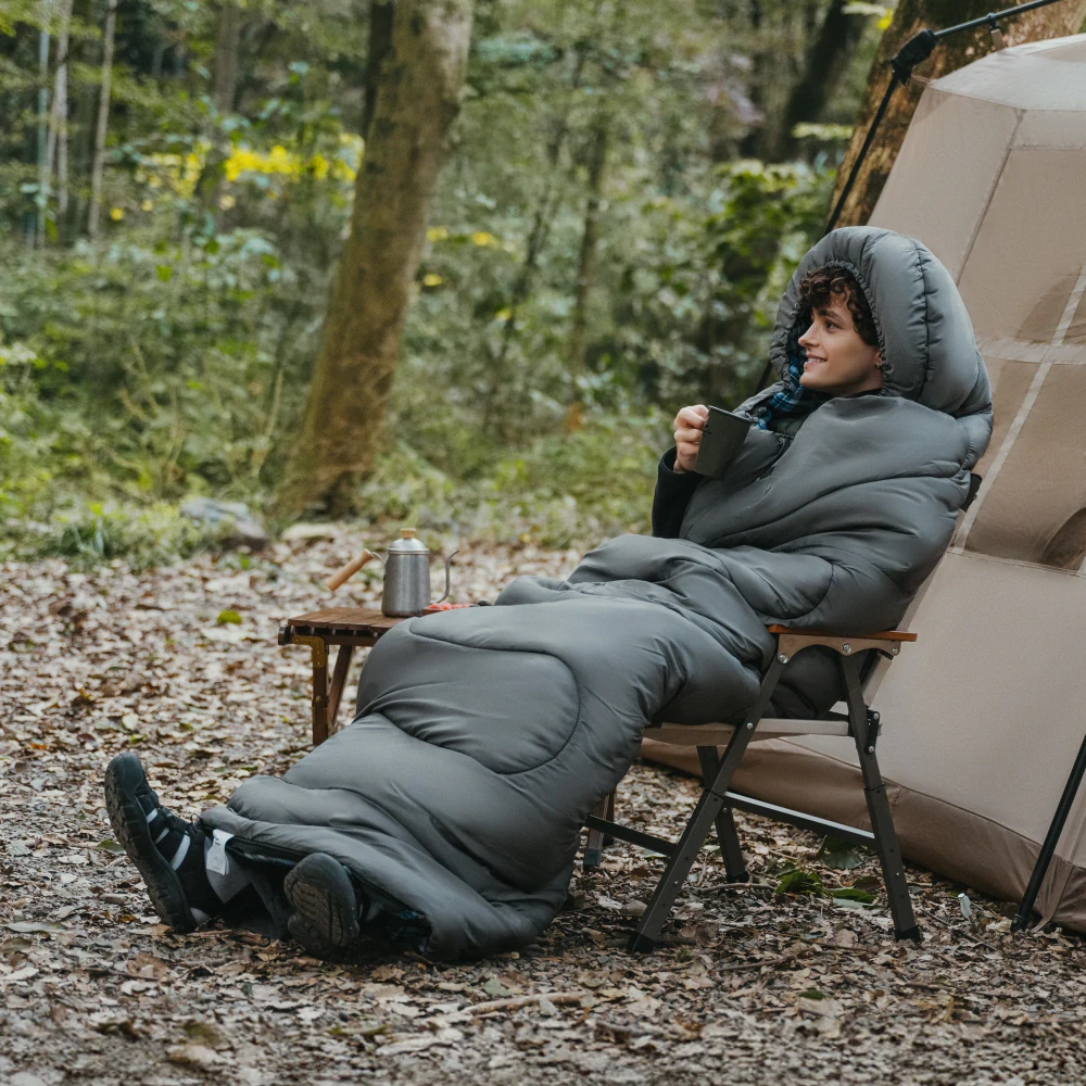 Naturehike bavlněný spací pytel HL500 modrý flanel 2,7kg