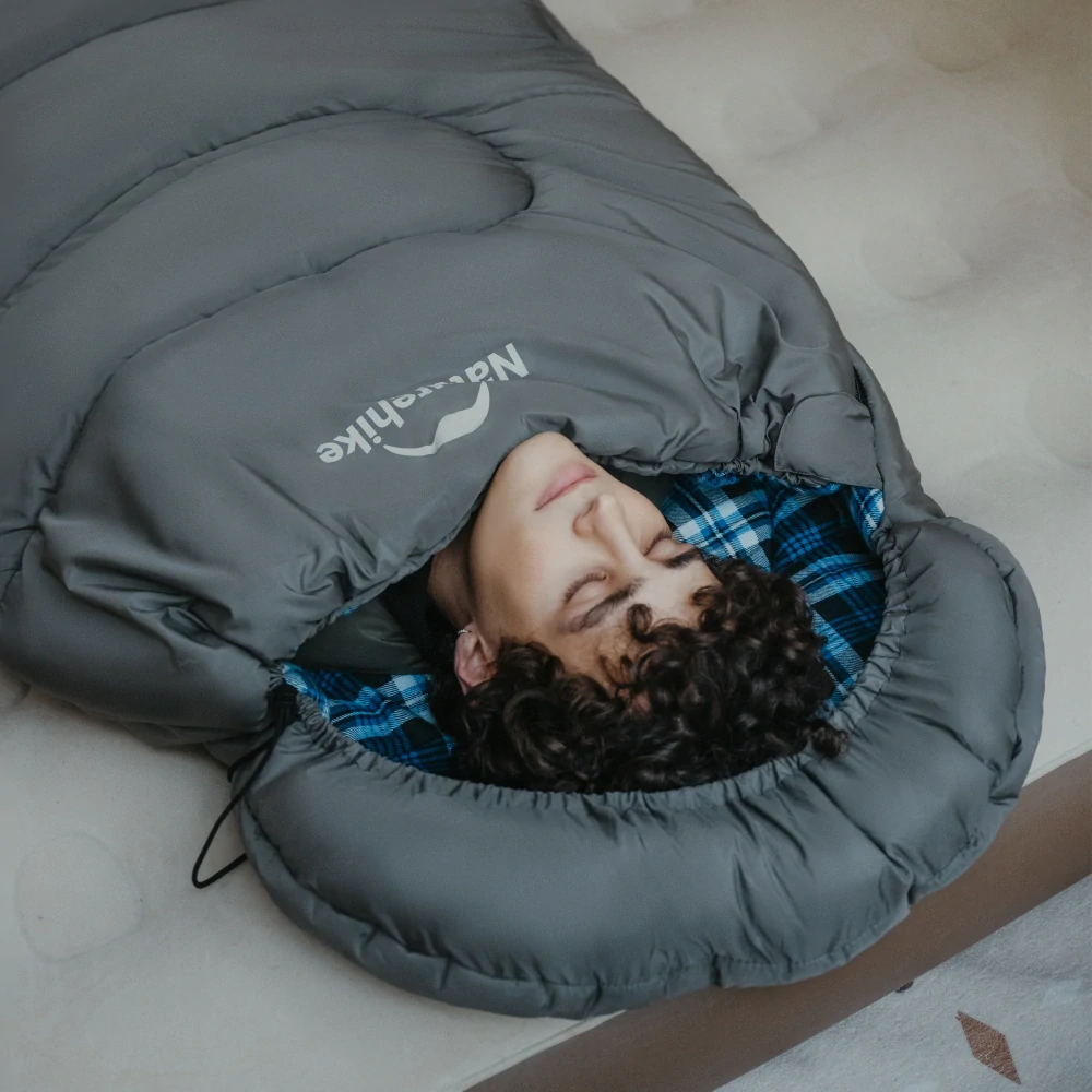 Naturehike bavlněný spací pytel HL500 modrý flanel 2,7kg