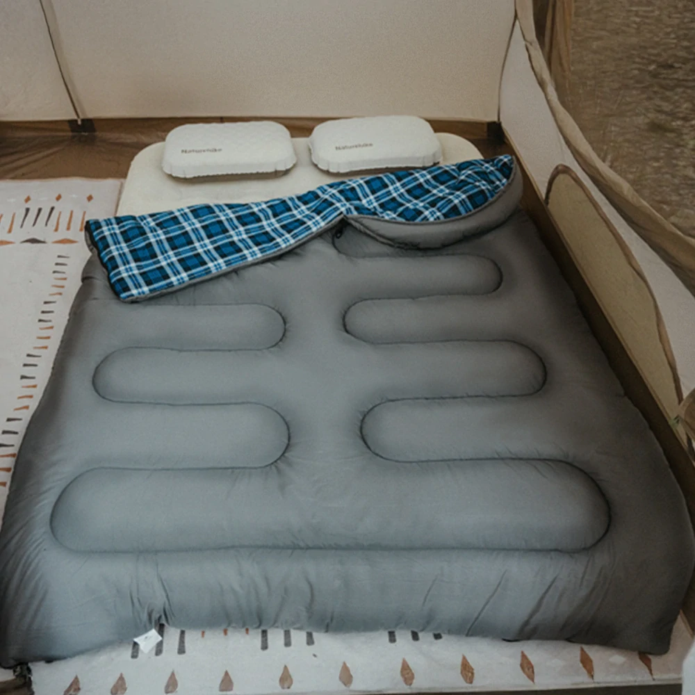 Naturehike bavlněný spací pytel HL500 modrý flanel 2,7kg