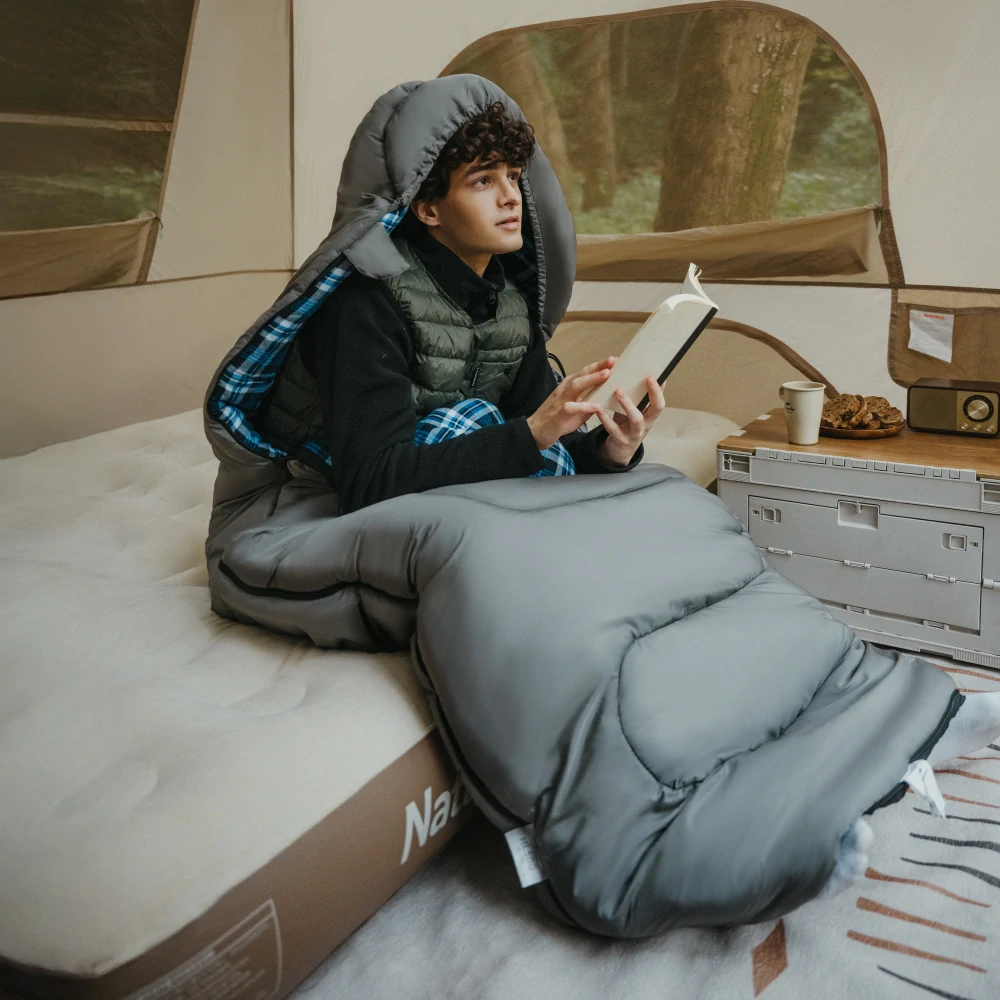 Naturehike bavlněný spací pytel HL500 modrý flanel 2,7kg