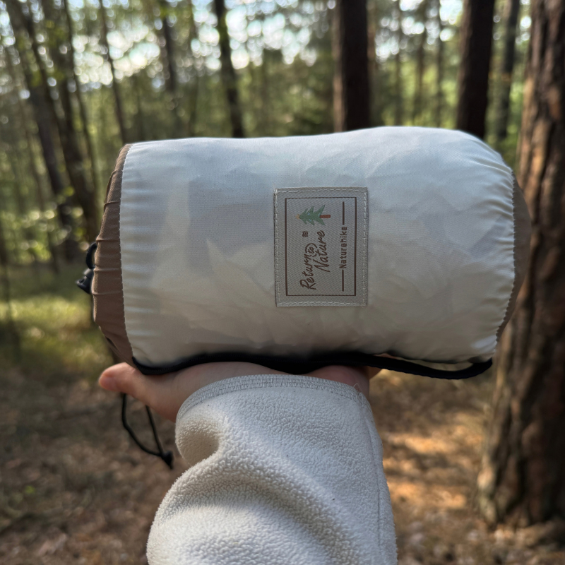 Naturehike hamaka Return to Nature s popruhy pro 1 osobu 652g - hnědá