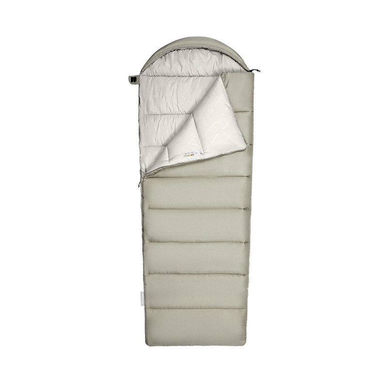 Naturehike pratelný spacák MS300 s kapucí 1,63 kg - světle zelený - pravý
