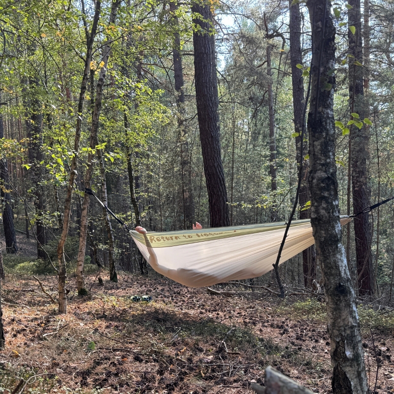 Naturehike hamaka Return to Nature s popruhy pro 2 osobu - zelená