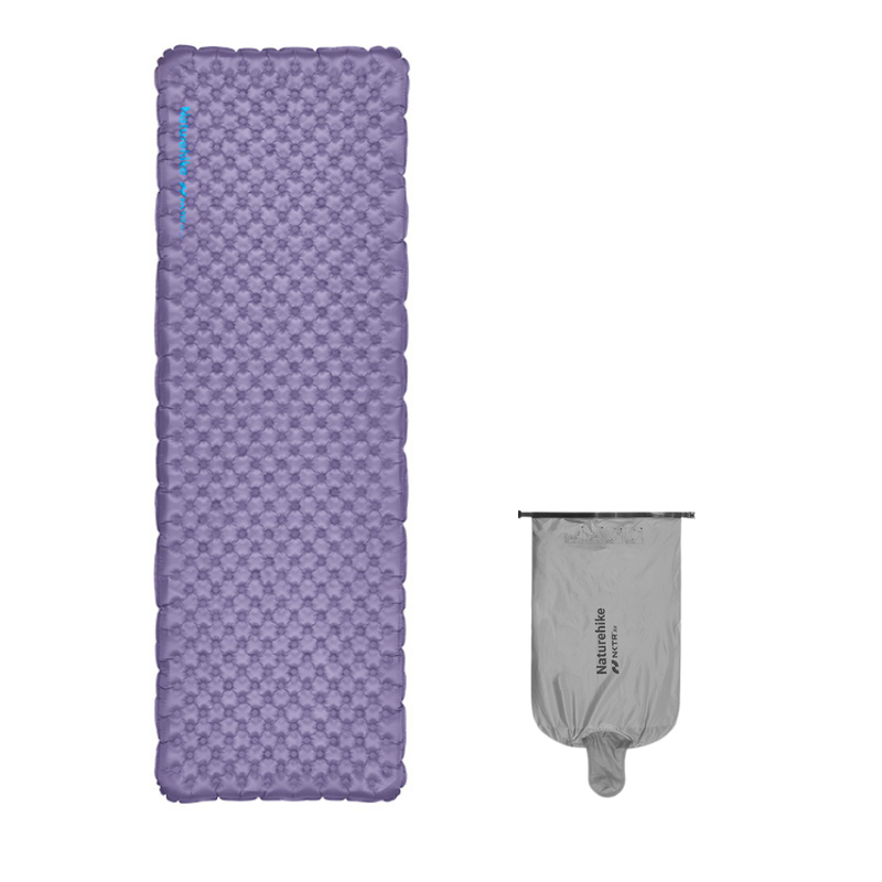 Naturehike ultralehká nafukovací karimatka NKTR Air R-value 5,8 – obdélník M 196 × 64 cm – fialová