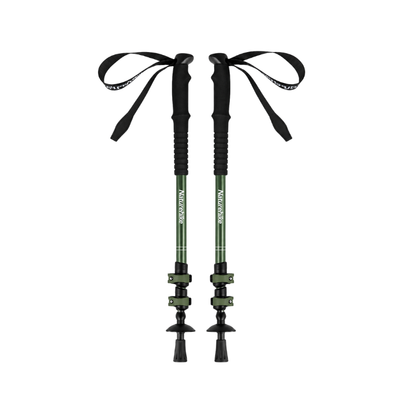 Naturehike hliníkové teleskopické hole Sunlit pár (135cm) 480g – zelená