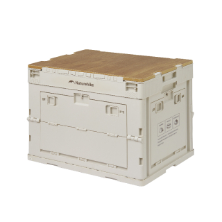 Naturehike skladovací box s deskou 23l - krémový