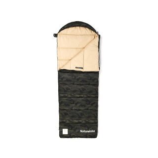 Naturehike spací pytel M320 s kapucí 1560g - tmavá kamufláž - pravý