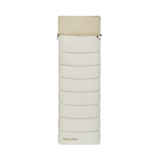 Naturehike pratelný spacák LD250 s kapucí 1,6kg - krémový