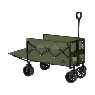 Naturehike skládací transportní vozík s rozšířením 100 + 50 l – 11,4 kg – zelený