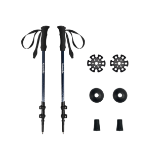 Naturehike karbonové trekové hole Hoar Trek EXT1 pár (135 cm) 348g – černé