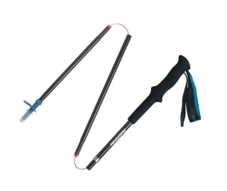 Naturehike karbonová skládací treková hůlka ST08 153g - modrá 110 cm