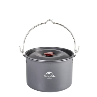 Naturehike závěsný hliníkový hrnec pro 4-6 osob 537g - 4l