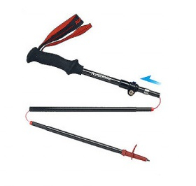 Naturehike karbonová skládací treková hůlka ST07 98-115cm 175g - růžová