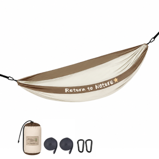 Naturehike hamaka s popruhy k uchycení pro 1 osobu 652g - hnědá