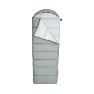 Naturehike pratelný spacák MS500 s kapucí 2,2 kg - šedý - levý
