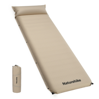 Naturehike samonafukovací karimatka D04 s polštářem - výška 10 cm - krémová
